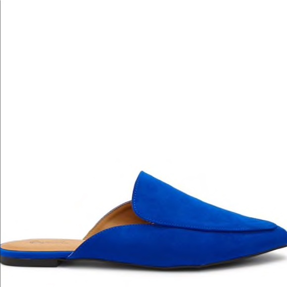 royal blue mules